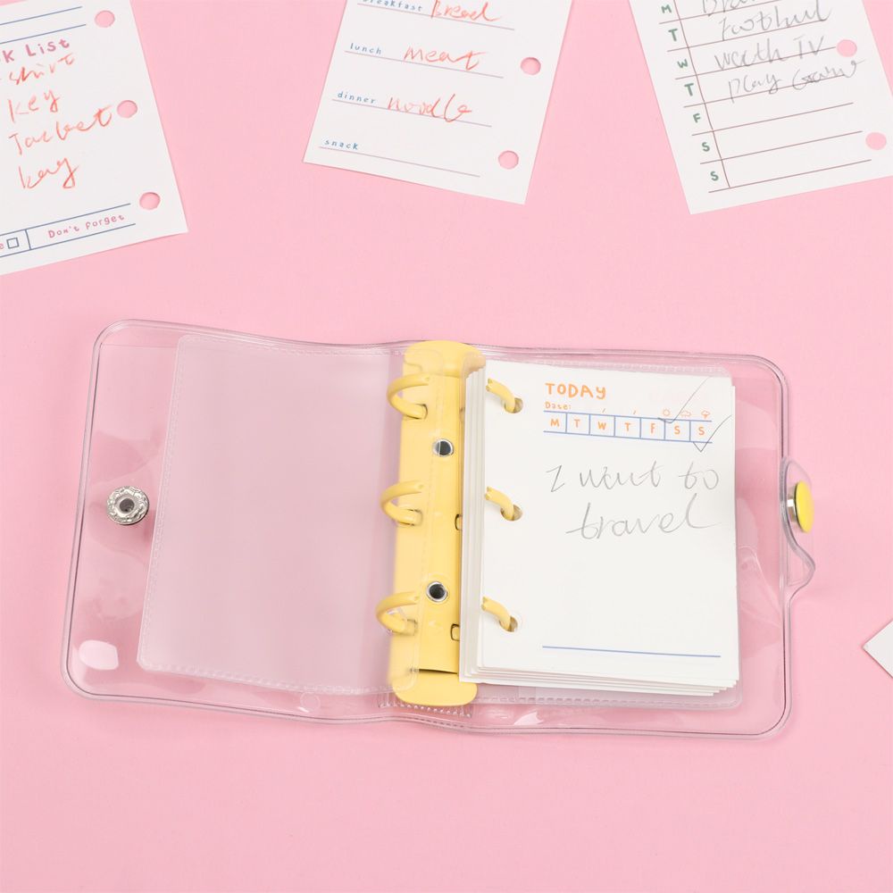 Sổ Tay Ghi Chú/Nhật Ký 3 Lỗ 60/80 Tờ Thiết Kế Nhỏ Gọn Tiện Dụng