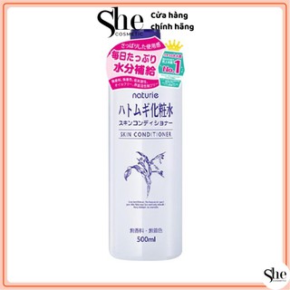 [CHÍNH HÃNG] Nước hoa hồng Ý DĨ Naturie Hatomugi Skin Conditioner Nhật Bản dưỡng trắng da 500ml