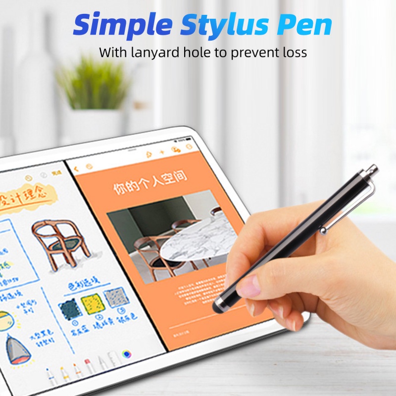 Set 5/10 bút cảm ứng HdoorLink bằng kim loại có kẹp thích hợp cho máy tính bảng/Android/iPad
