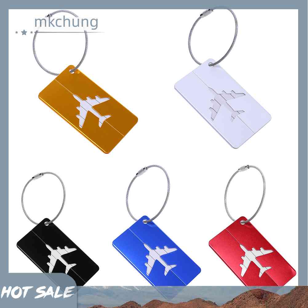 Thẻ Hành Lý Bằng Hợp Kim Nhôm Hình Máy Bay