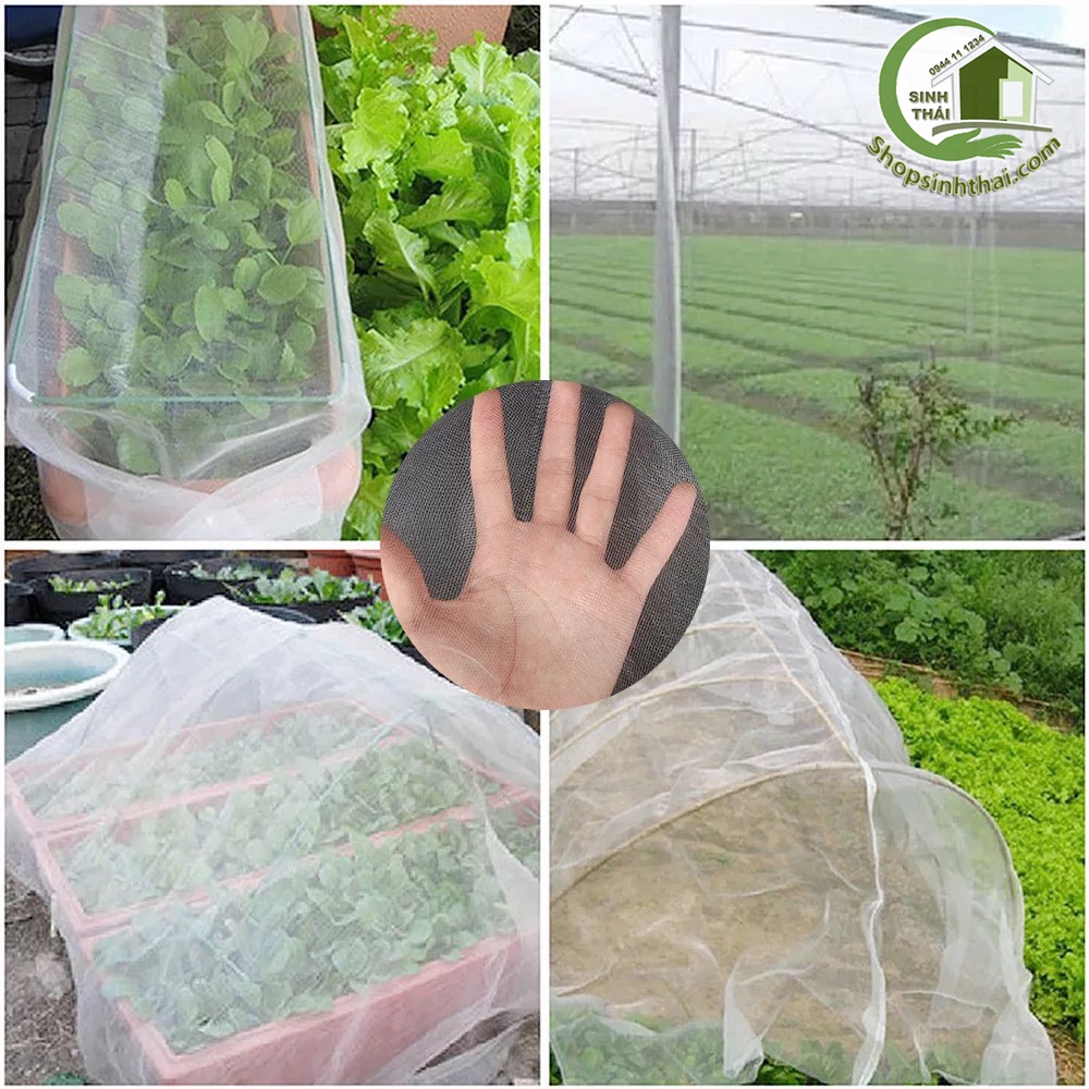 Lưới mùng bảo vệ cây trồng chống côn trùng màu trắng  lưới chống muỗi che chắn công trình chắn bụi