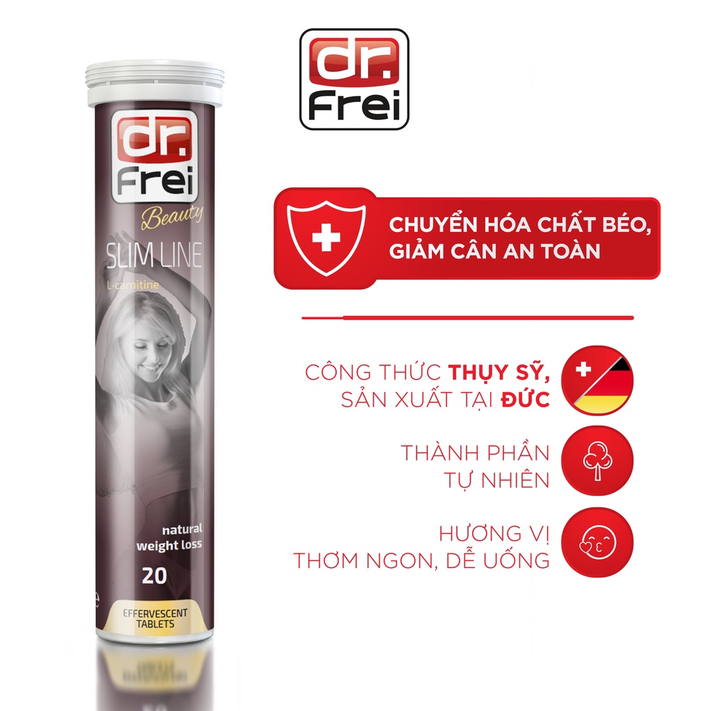 Viên Sủi Giảm Cân Dr. Frei Slim Line LCarnitine (20 Viên)