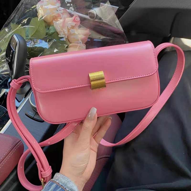 Túi đeo dưới cánh tay Dáng Vuông Nhỏ Màu Hồng Dễ Thương Thời Trang 2022