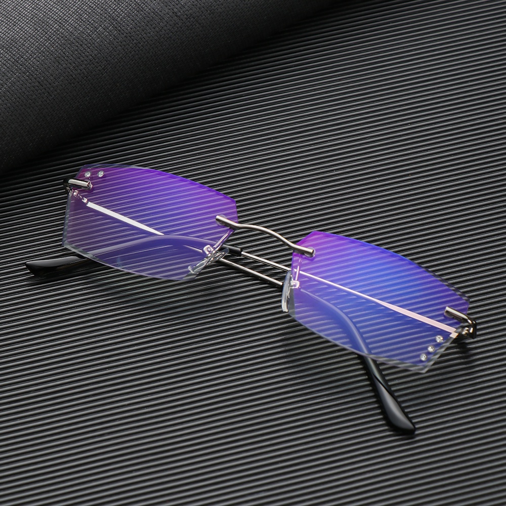 Kính Đọc Sách Gọng Kim Loại Trong Suốt Chống Tia Uv / Ánh Sáng Xanh / Chống Mỏi Mắt / Ánh Sáng Xanh / Tia Bức Xạ Thời Trang Cho Nữ