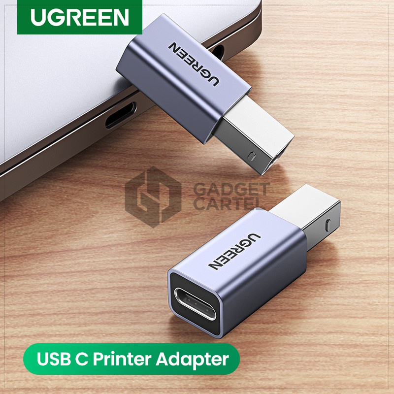 Đầu chuyển đổi USB type C sang cổng máy in USB B UGREEN US382 20120 - Hàng phân phối chính hãng - Bảo hành 18 tháng