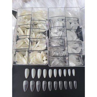 Móng úp bầu nhám sẵn đục và trong