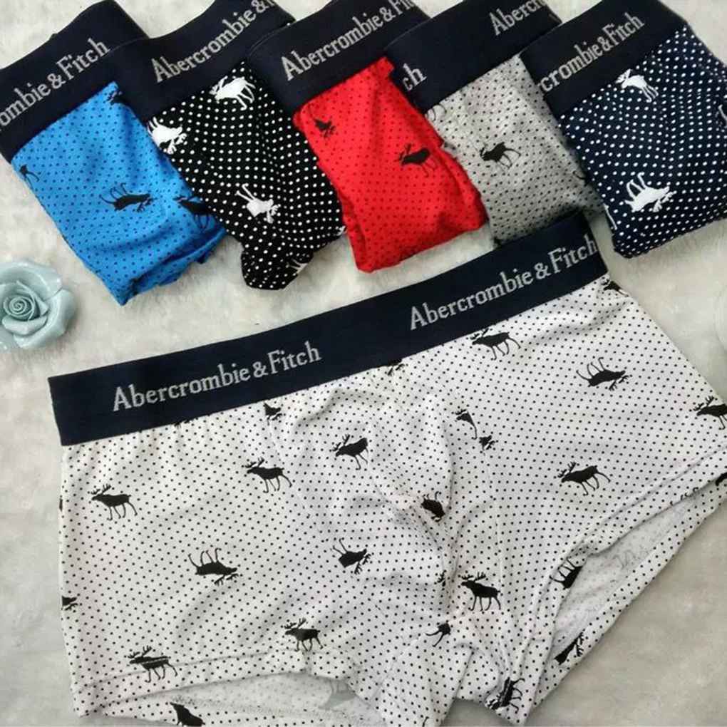 Quần lót boxer họa tiết tuần lộc thời trang cho nam
