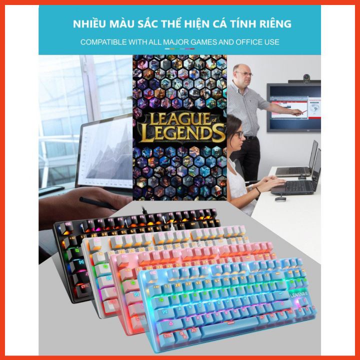 Bàn phím cơ Led RGB 10 Chế Độ chuyên game Crack K2 PRO GAMING, kết nối qua cổng usb của máy tính, laptop, pc