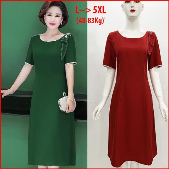 LẺ SIZE - SALES SỐC VÁY ĐẦM SUÔNG TRUNG NIÊN KIỂU ĐẦM TRUNG TUỔI KIỂU ĐẦM SUÔNG BIGSIZE, THỜI TRANG TRUNG NIÊN 3261 *