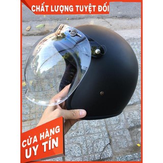 [Hàng Loại A]  Kính bubble gắn mũ 3/4 ( Sản phẩm không bao kèm mũ )