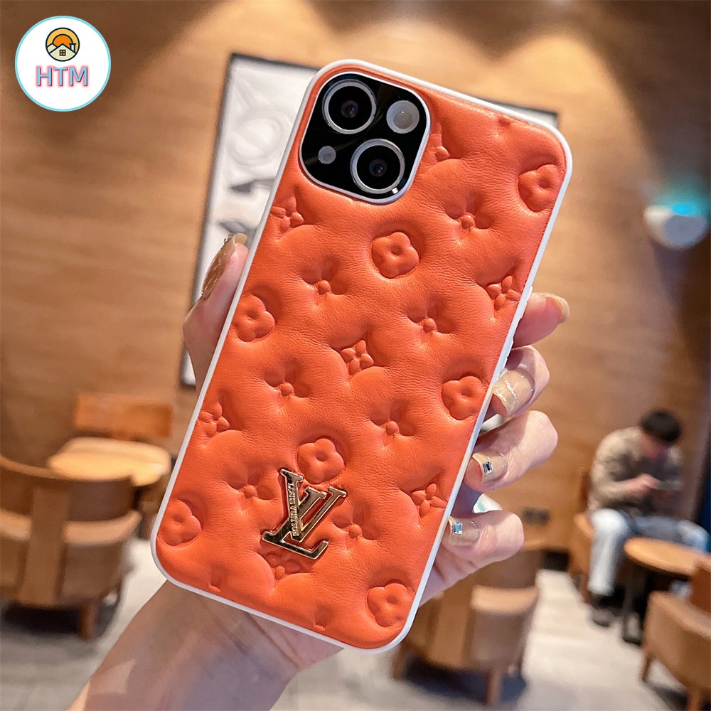 Ốp Điện Thoại Da Mềm Chống Sốc Họa Tiết Dập Nổi Cho iphone 13 pro max iphone 11 13 12 pro max