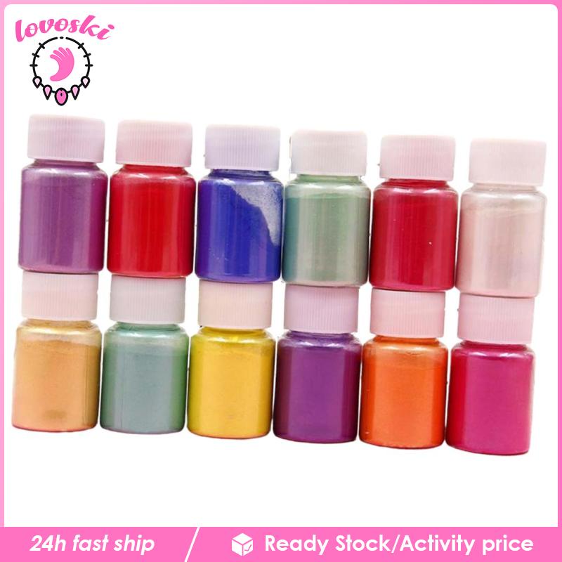 Bộ Màu Bột Khoáng Mica Resin Ánh Ngọc Trai Lấp Lánh DIY