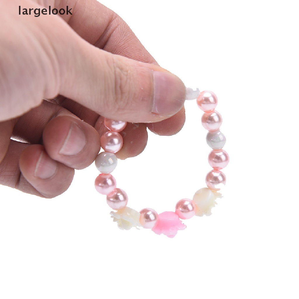 Set 2 Vòng Tay Chuỗi Hạt Đính Hoa Dễ Thương Cho Bé Gái ♨Nóng Bỏng