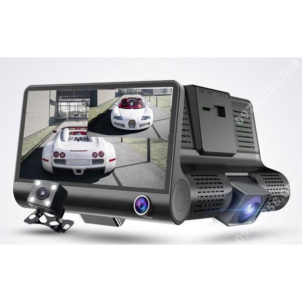 Camera Hành Trình Ô Tô 3 Mắt Camera,  Màn Hình 4 Inh Full HD, Ghi Hình Đa Chiều, Có Chế Độ Ghi Đè Kèm Thẻ Nhớ 64G | BigBuy360 - bigbuy360.vn
