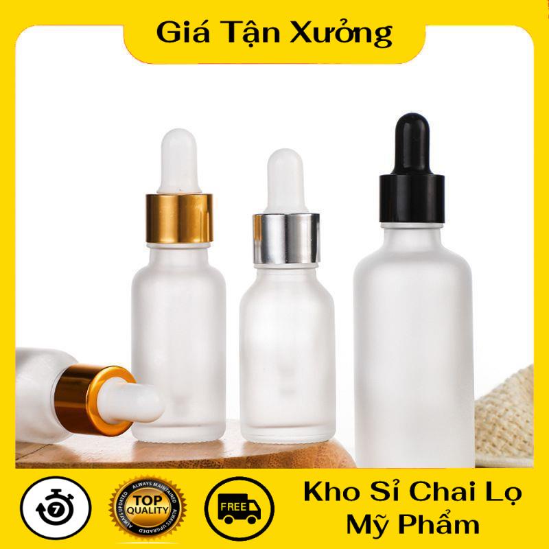 Lọ Chiết Serum ❤ TRÙM SỈ ❤ [20ml, 30ml] Lọ Chiết Serum Thủy Tinh Phun Mờ Cao Cấp Nắp Bóp Nhỏ Giọt Dùng Chiết Mỹ Phẩm.