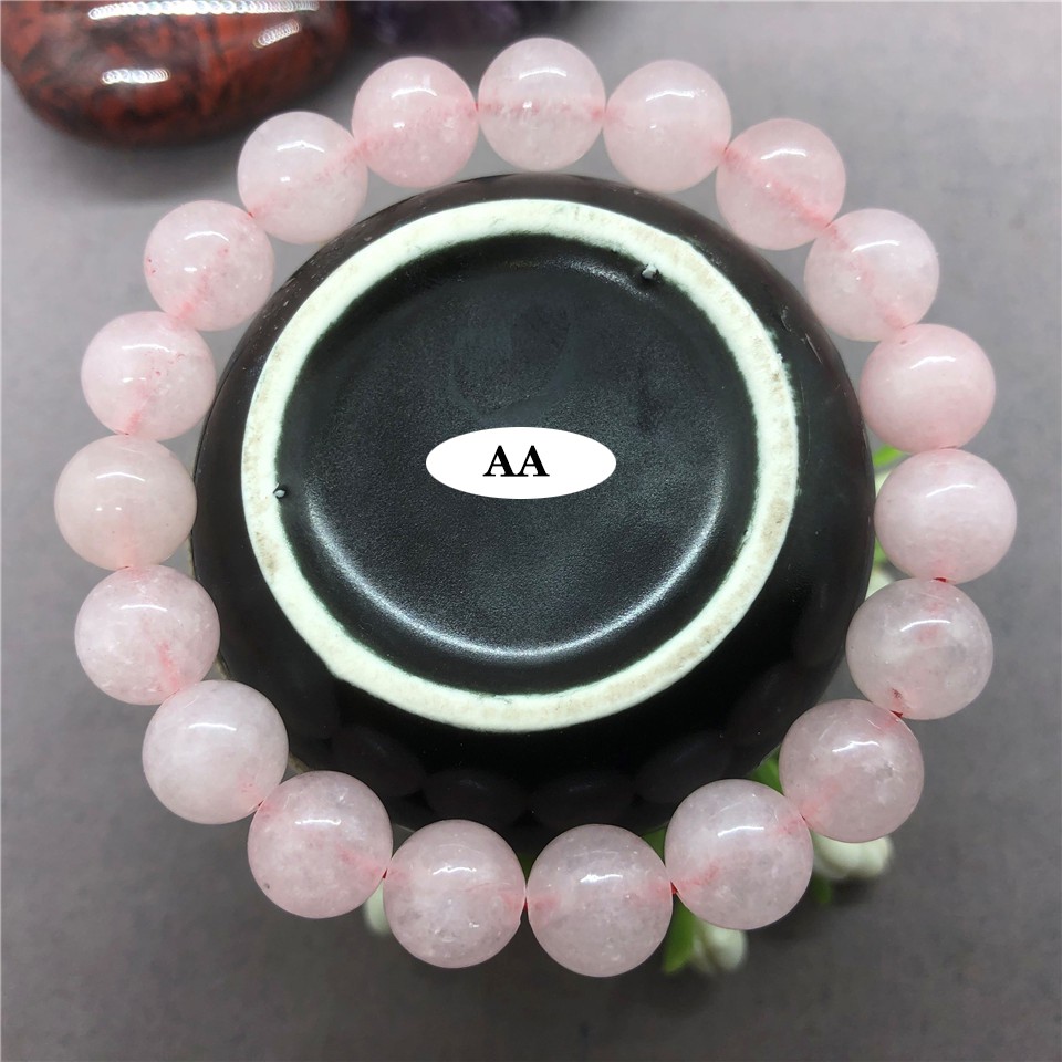 2a Và 4a Vòng Tay Đá Thạch Anh Hồng Tự Nhiên Cho Nữ
