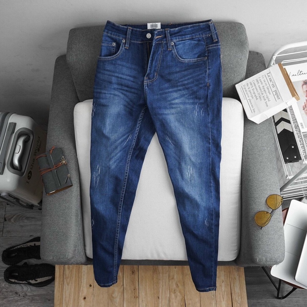 Quần Jean Nam Cao Cấp VNXK VERATINO Quần Bò Nam Đẹp Vải Không Phai