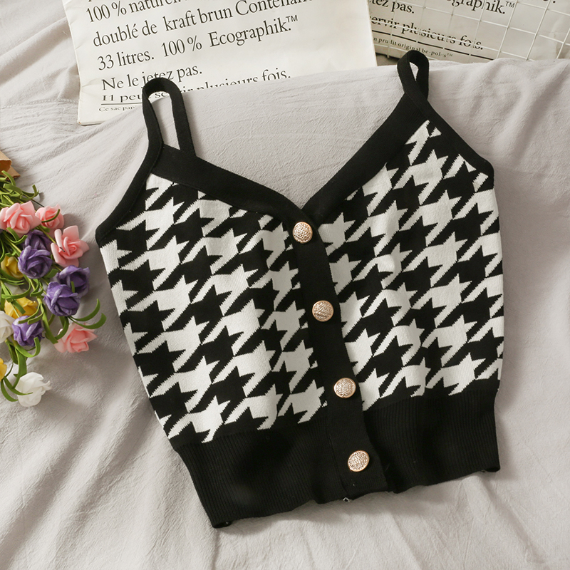 Single breasted sweater vest for autumn and winter