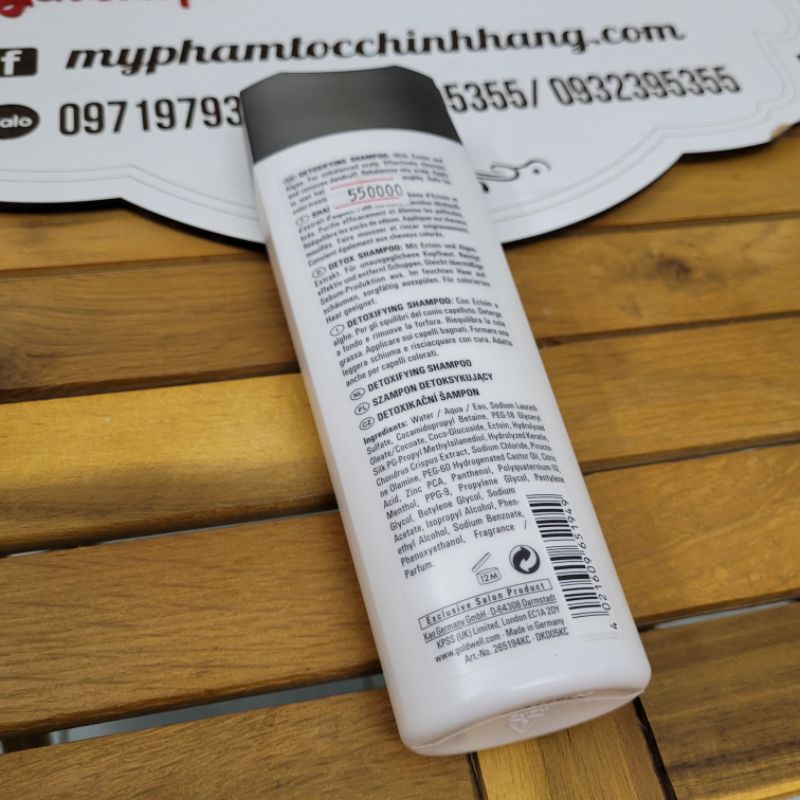 DẦU GỘI GOLDWELL THẢI ĐỘC KERASILK DETOXIFYING 250ML