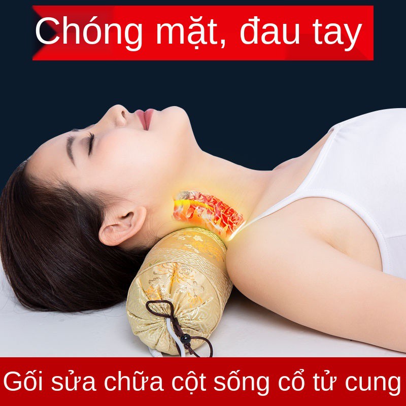 Nén nóng Gối cổ tử cung sửa chữa cột sống Kẹo đặc biệt hình trụ cho người lớn Điều chỉnh vật lý trị liệu cứng