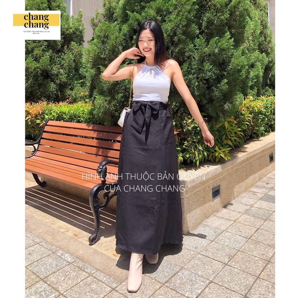 Váy Chống Nắng Thời Trang, Váy Chống Nắng Cao Cấp Hàng Thiết Kế | Xanh Đen Nơ Giữa