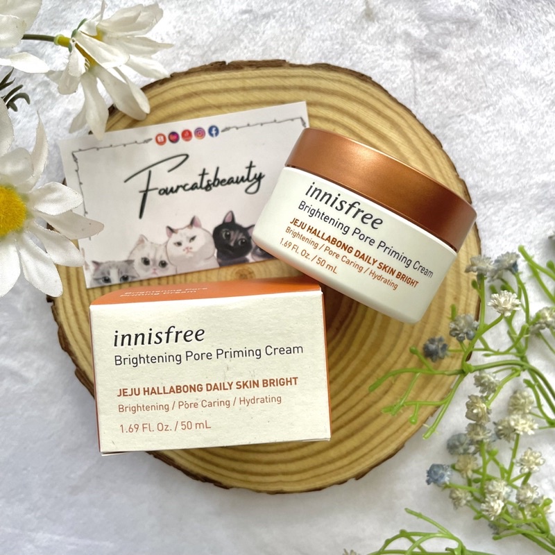 Kem Dưỡng Trắng Da Chuyên Sâu Innisfree Brightening Pore Priming Cream Ex 50ml