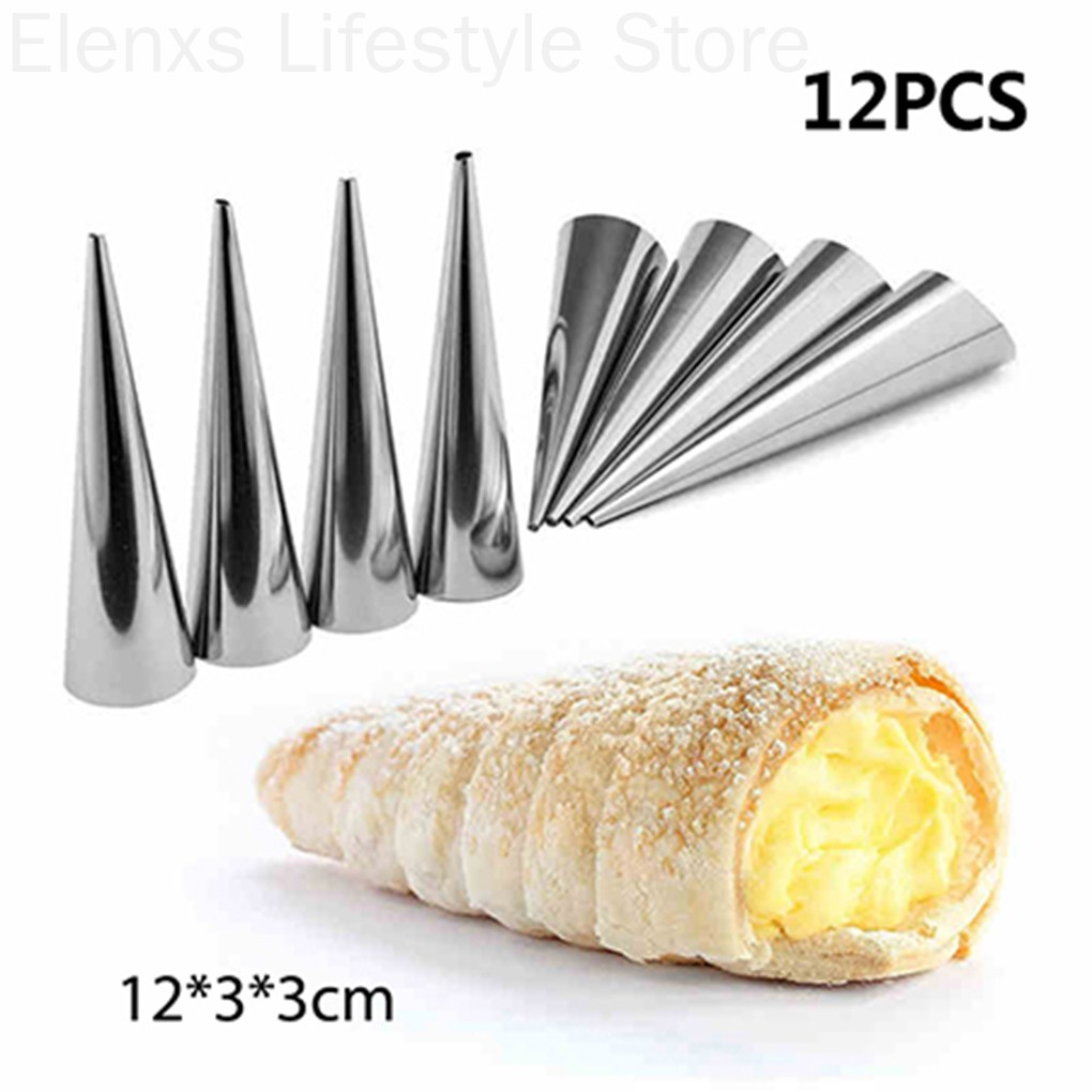 5 / 12 Khuôn làm bánh sừng bò bằng thép không gỉ tiện dụng