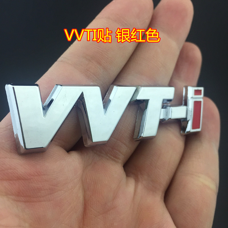 Logo Chữ VVTi Bằng Kim Loại Trang Trí Xe Hơi Toyota Camry Corolla Vios