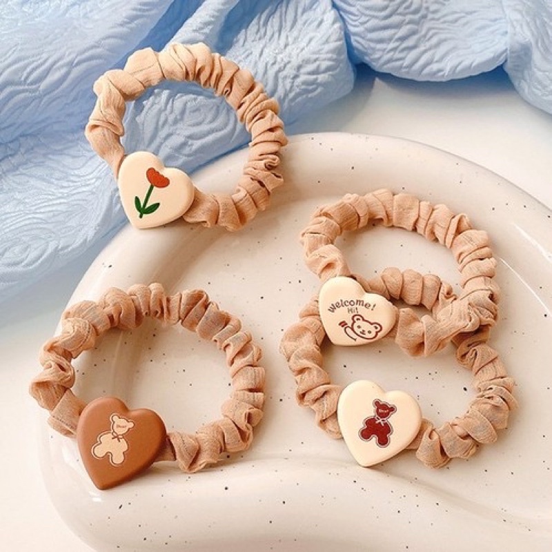 Dây cột tóc cỡ nhỏ phong cách hàn quốc dễ thương, thời trang mùa hè cho nữ