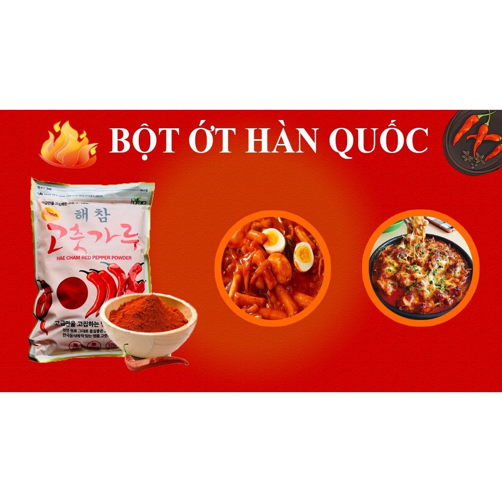 Ớt Bột Hàn Quốc Loại 1kg , ớt bột HAEmat, Ớt bột Hàn Quốc loại 1kg Ơt vẩy làm kim chi