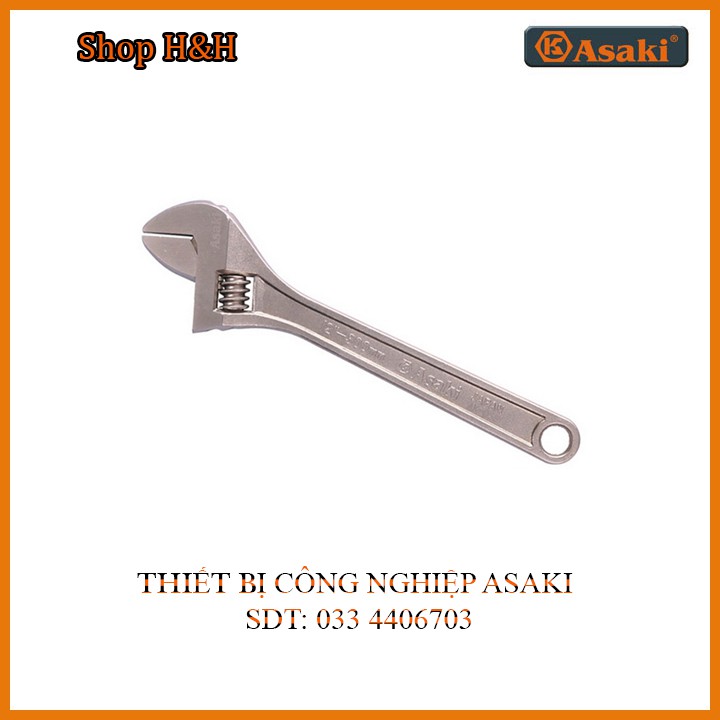 Mỏ lết mạ đồng Asaki AK-0053 6"
