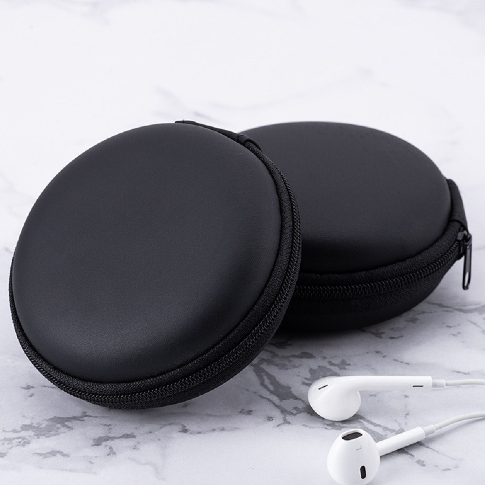 Hộp đựng tai nghe / vòng tay / trang sức LAMMCOU bằng EVA cứng gọn nhẹ hình tròn màu macaron chuyên dụng