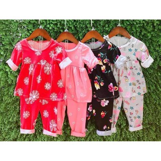 4 bộ đồ dài tay thun cotton xuất dư! mặc hè hoặc trời sang thu