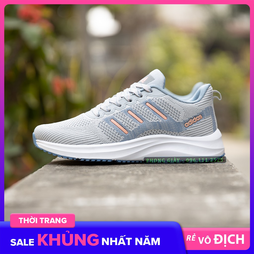 Giày sneaker nữ giày thể thao nữ D529 màu ghi - fullbox | BigBuy360 - bigbuy360.vn