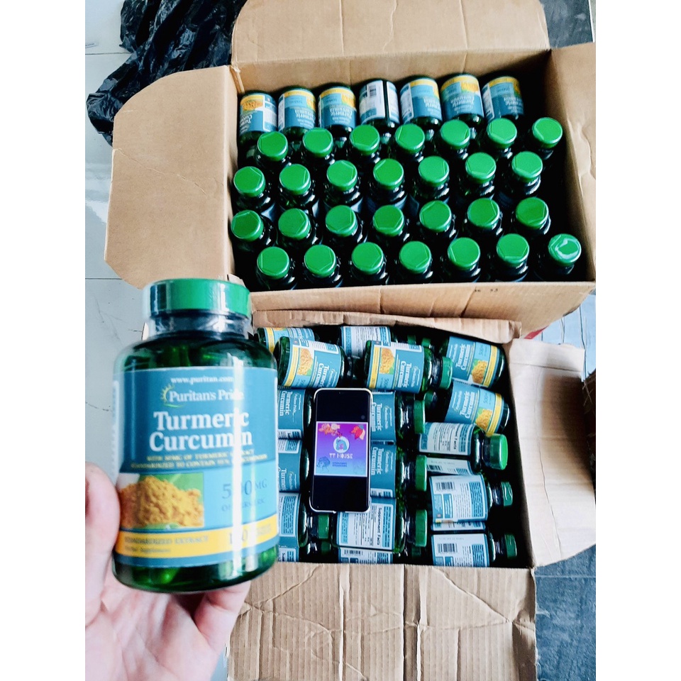 Viên Uống Tinh Chất Nghệ Turmeric Curcumin- Puritan’s Pride 180 Viên Của Mỹ