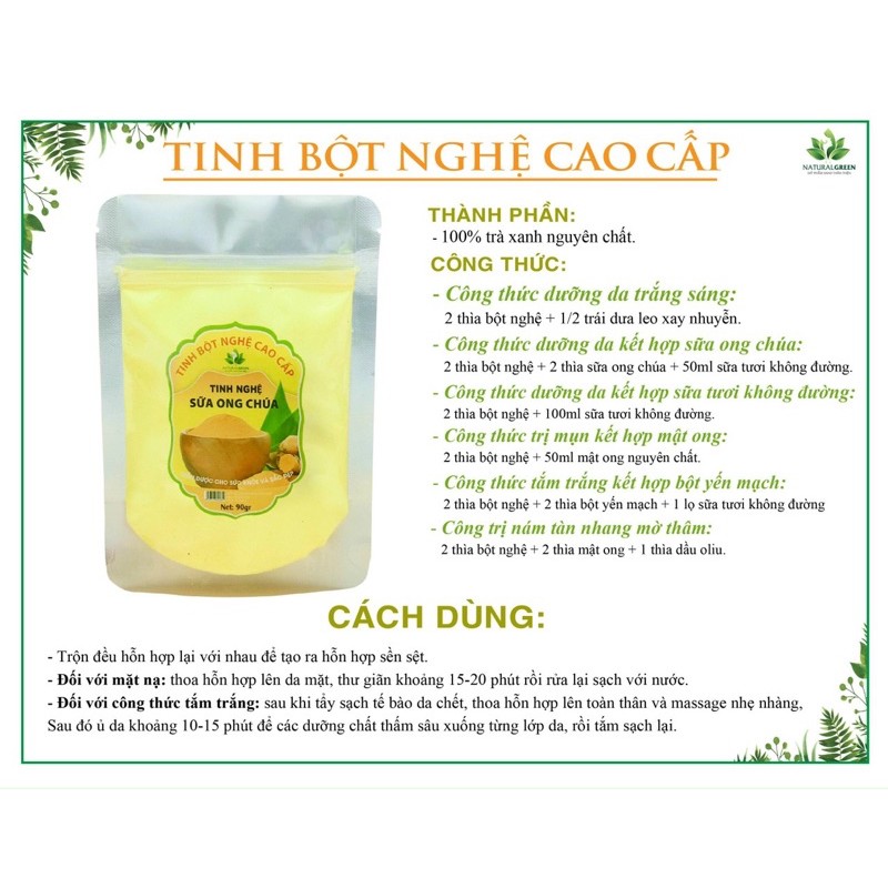 TINH BỘT NGHỆ CAO CẤP