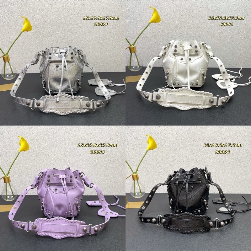 Túi bucket, túi đeo chéo nữ Balenciaga da mềm mịn cao cấp kiểu dáng phong cách cá tính