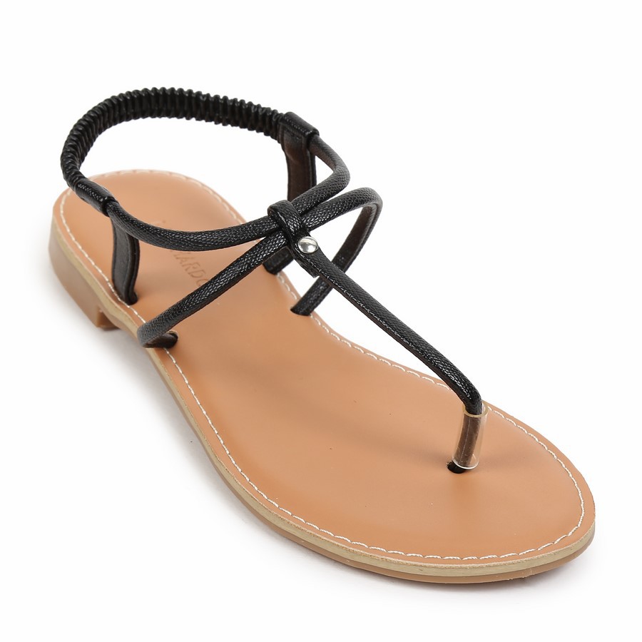 [Mã BMINC50 giảm 10% đơn 99K] Mochardo - Sandal bệt dây bún quai chun AG-24 Đen