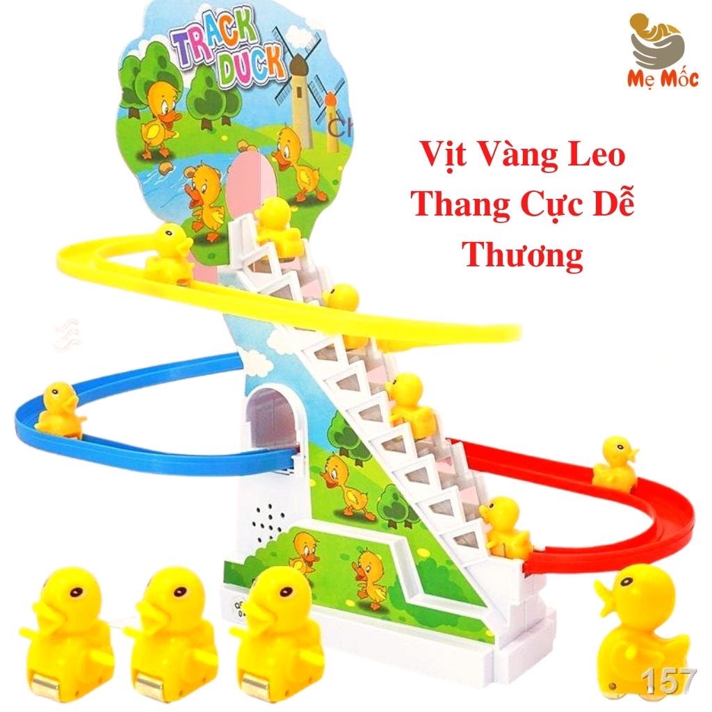 Đồ Chơi Cầu Trượt Vịt Vàng Leo Thang, vịt leo thang Phát Nhạc Cực Vui Tai Cho Bé Yêu