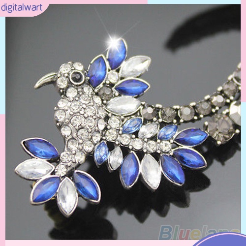 Khuyên Tai Hình Chim Ruồi Đính Đá Nhân Tạo Phong Cách Cổ Điển Thanh Lịch Dành Cho Bạn Nữ