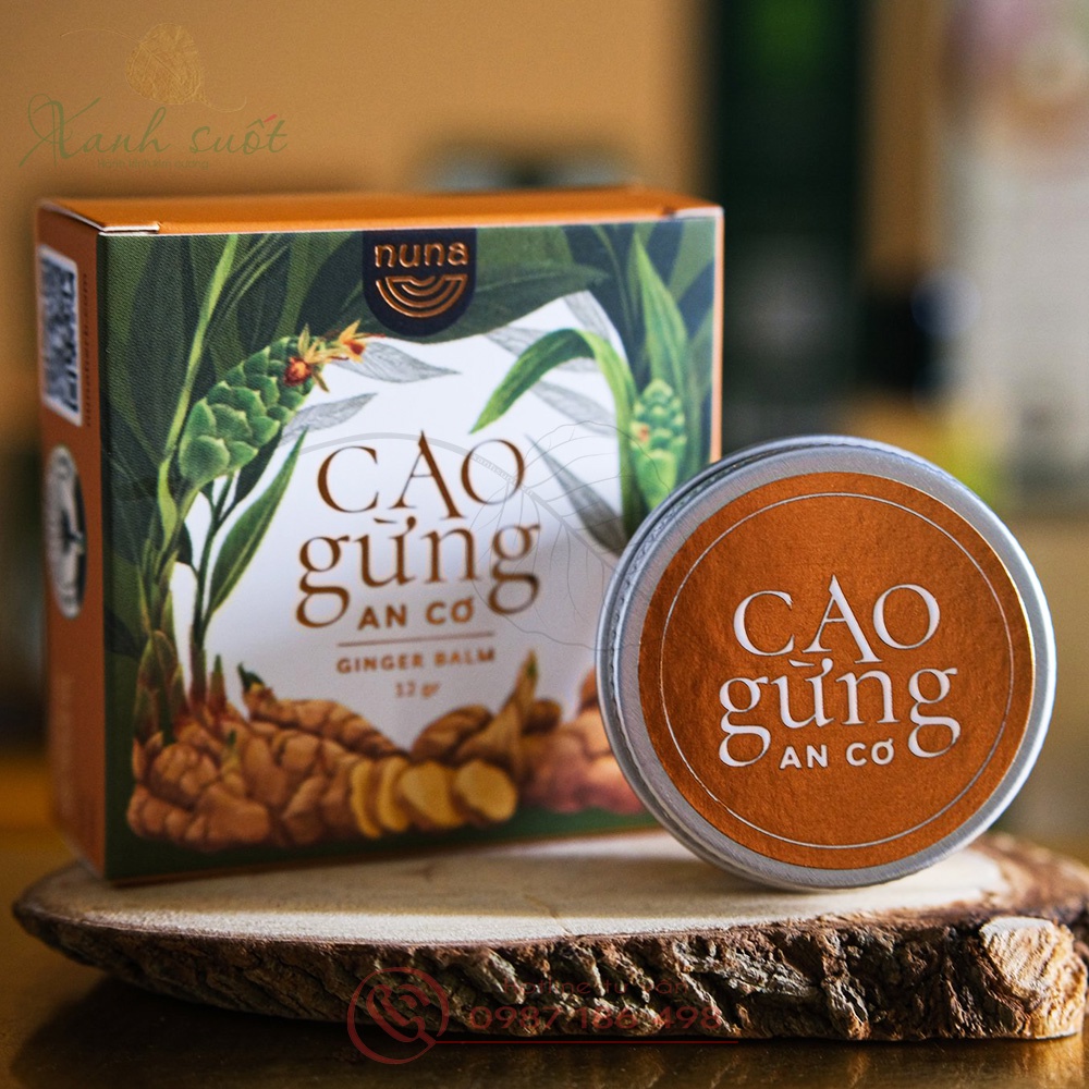 [Nuna] Cao Gừng &amp; Dầu Gừng- Làm Mềm Cơ, Ấm Sâu, Thư Giãn Và Chống Nôn- Ginge Balm