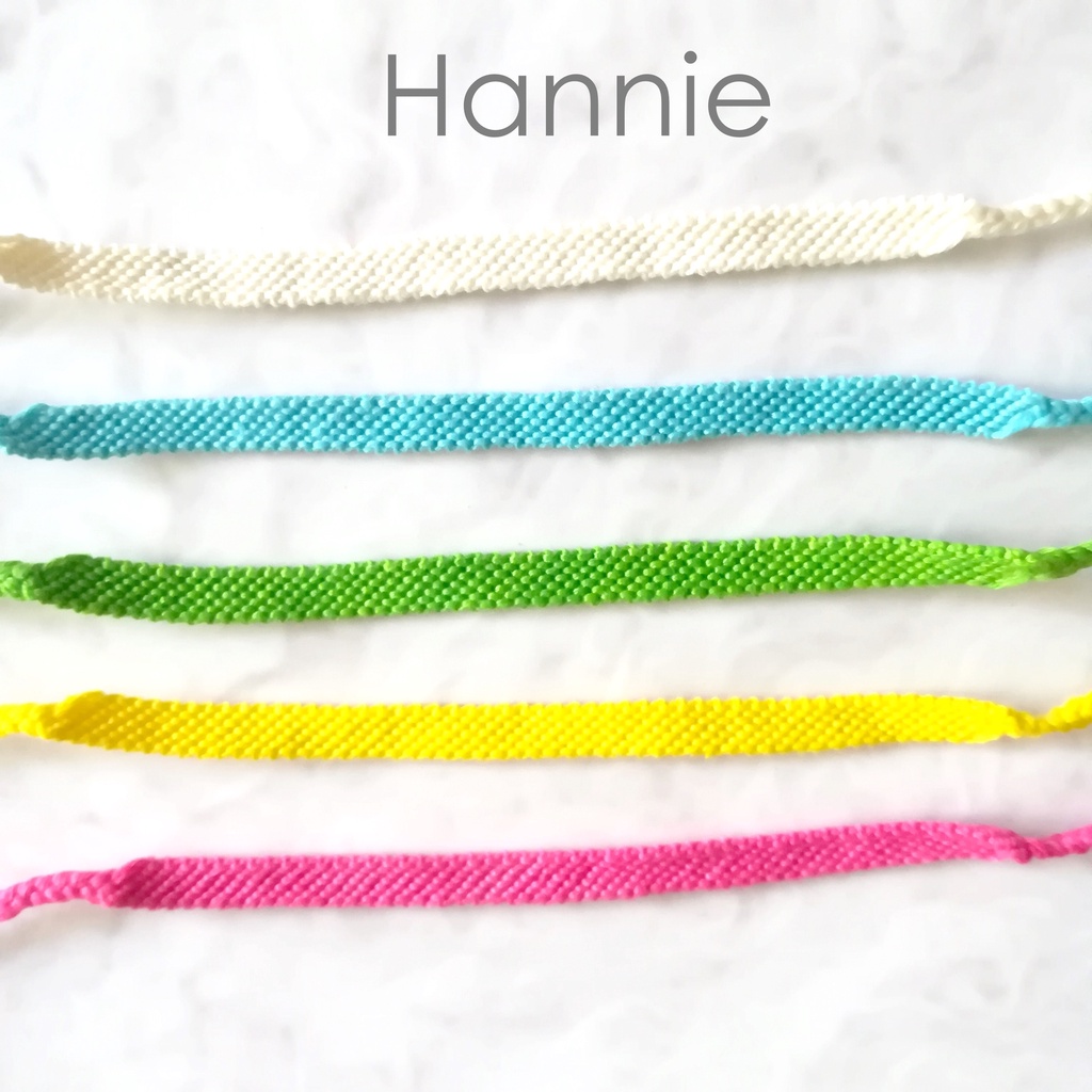 Vòng chân chỉ tình bạn màu vàng hồng xanh lá xanh biển trắng - Friendship Bracelet