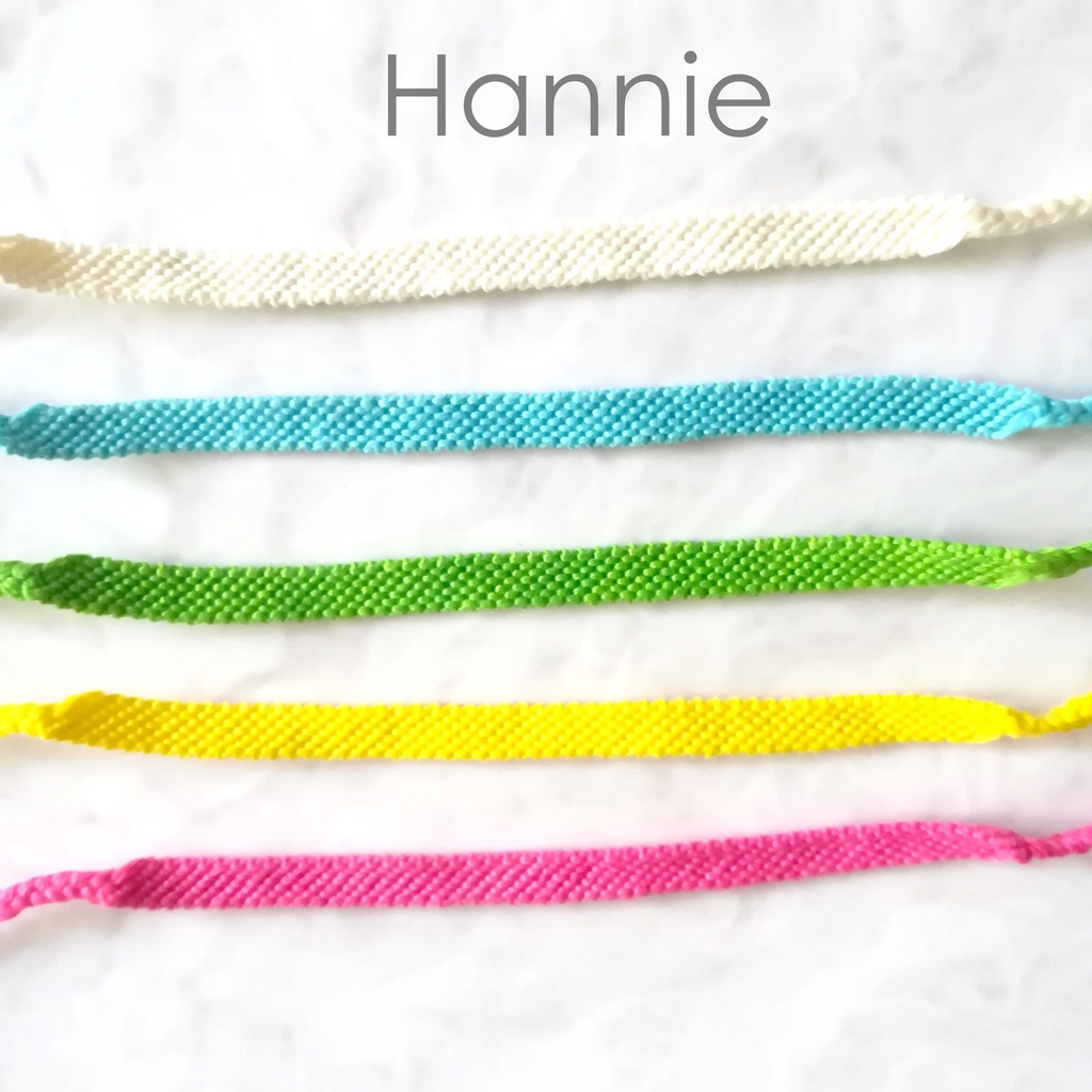 Vòng chân chỉ tình bạn màu vàng hồng xanh lá xanh biển trắng - Friendship Bracelet