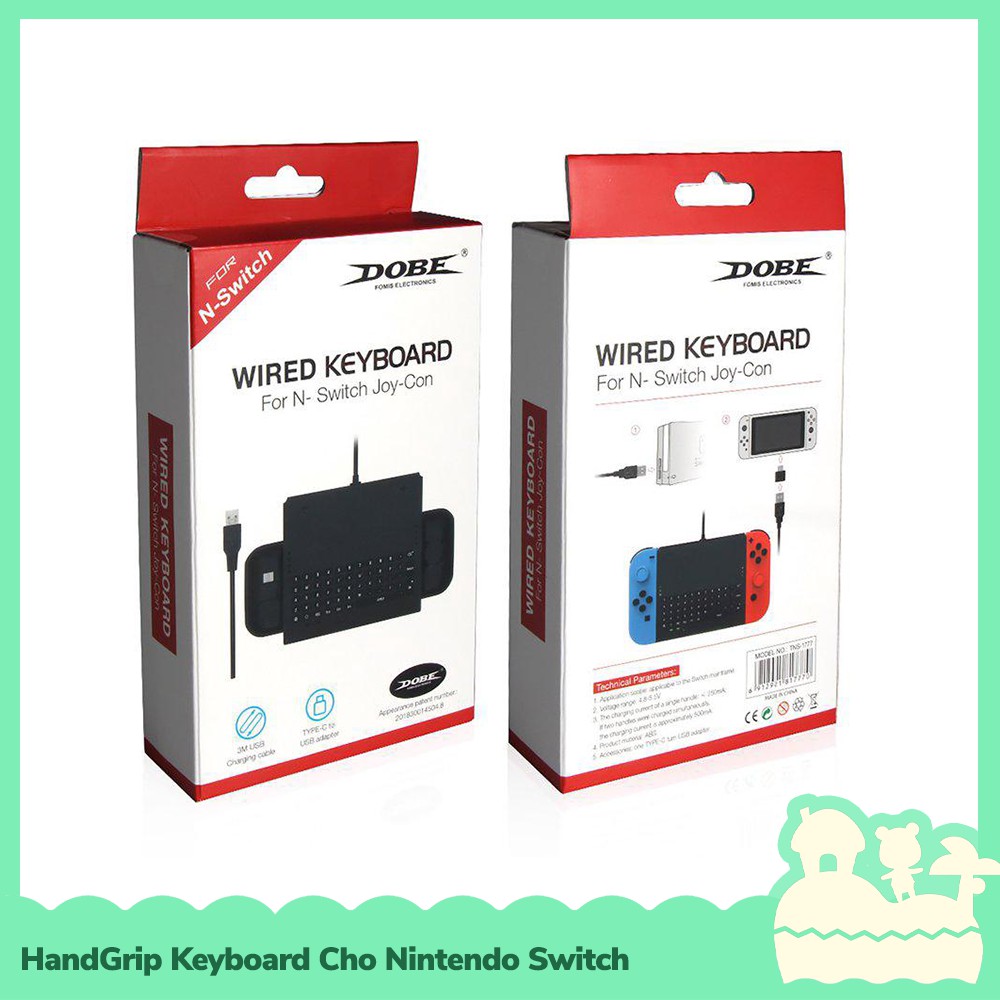 [Sẵn VN - NowShip] Dobe Phụ Kiện Tay Cầm Hand Grip Keyboard Joycon Cổng USB hoặc Type C Cho Nintendo Switch NS