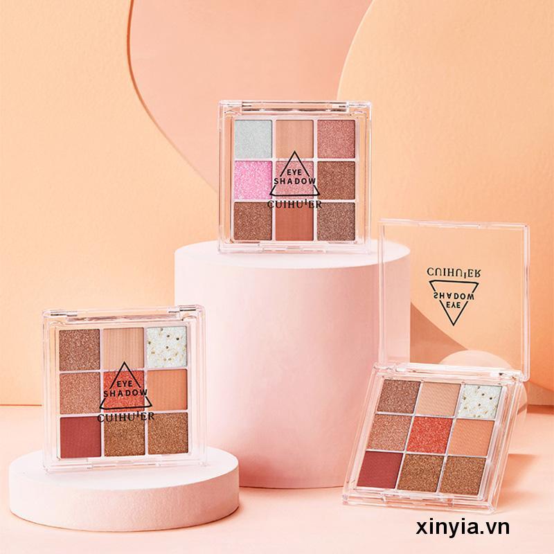 🌺Bảng Phấn Mắt Trang Điểm 9 Màu Chống Nước Chống Mồ Hôi Hiệu