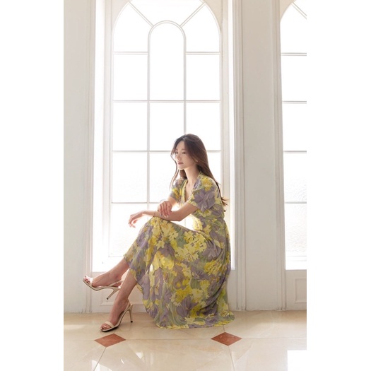 Váy hoa vàng Xecop