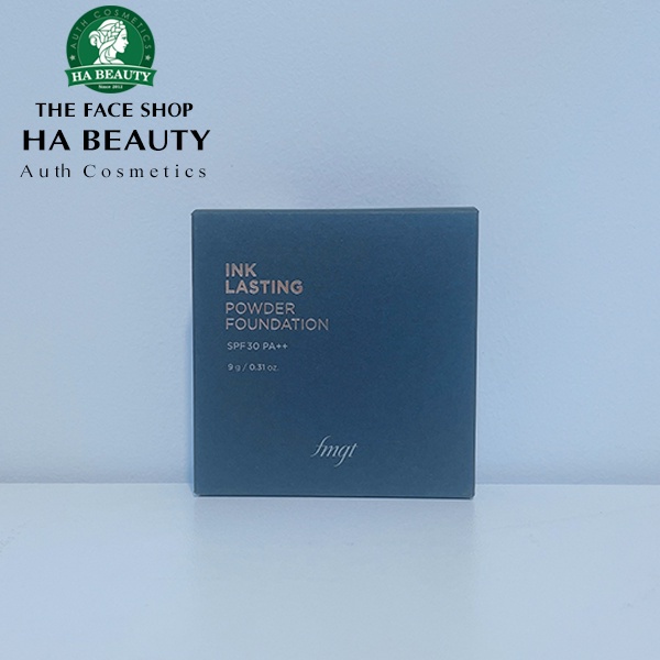 Phấn phủ nén trang điểm dưỡng da The Face Shop siêu mịn fmgt Ink Lasting Powder Foundation 9g chống nắng SPF30+PA+++
