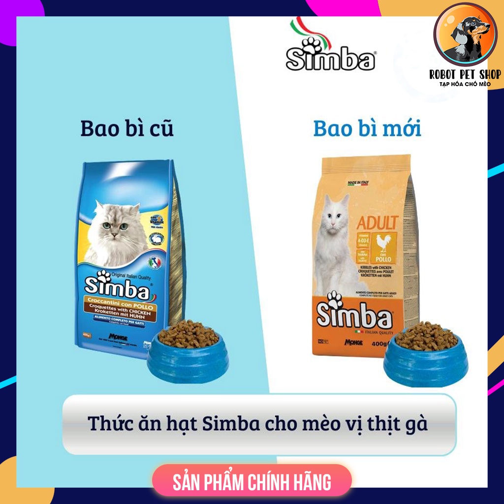 400gr Thức ăn khô cho mèo giá rẻ Simba - ROBOT PETSHOP