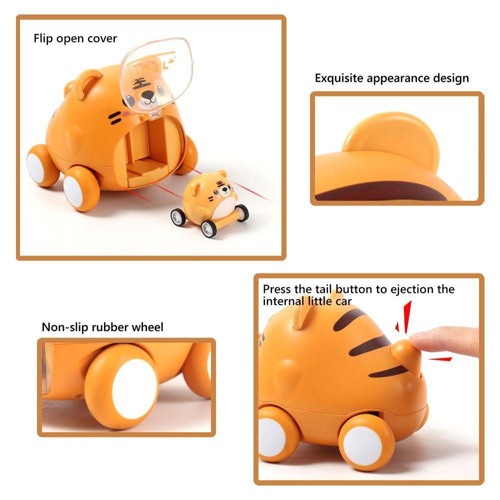 CHOOKEY Xe Đồ Chơi Mini Họa Tiết Hoạt Hình Dùng Làm Quà Tặng Sinh Nhật Cho Bé