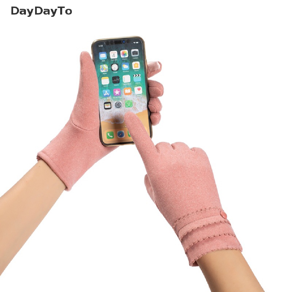 DayDayTo Winter Gloves Warm Touch Screen Riding Windproof Internal Plush Warm Catch .